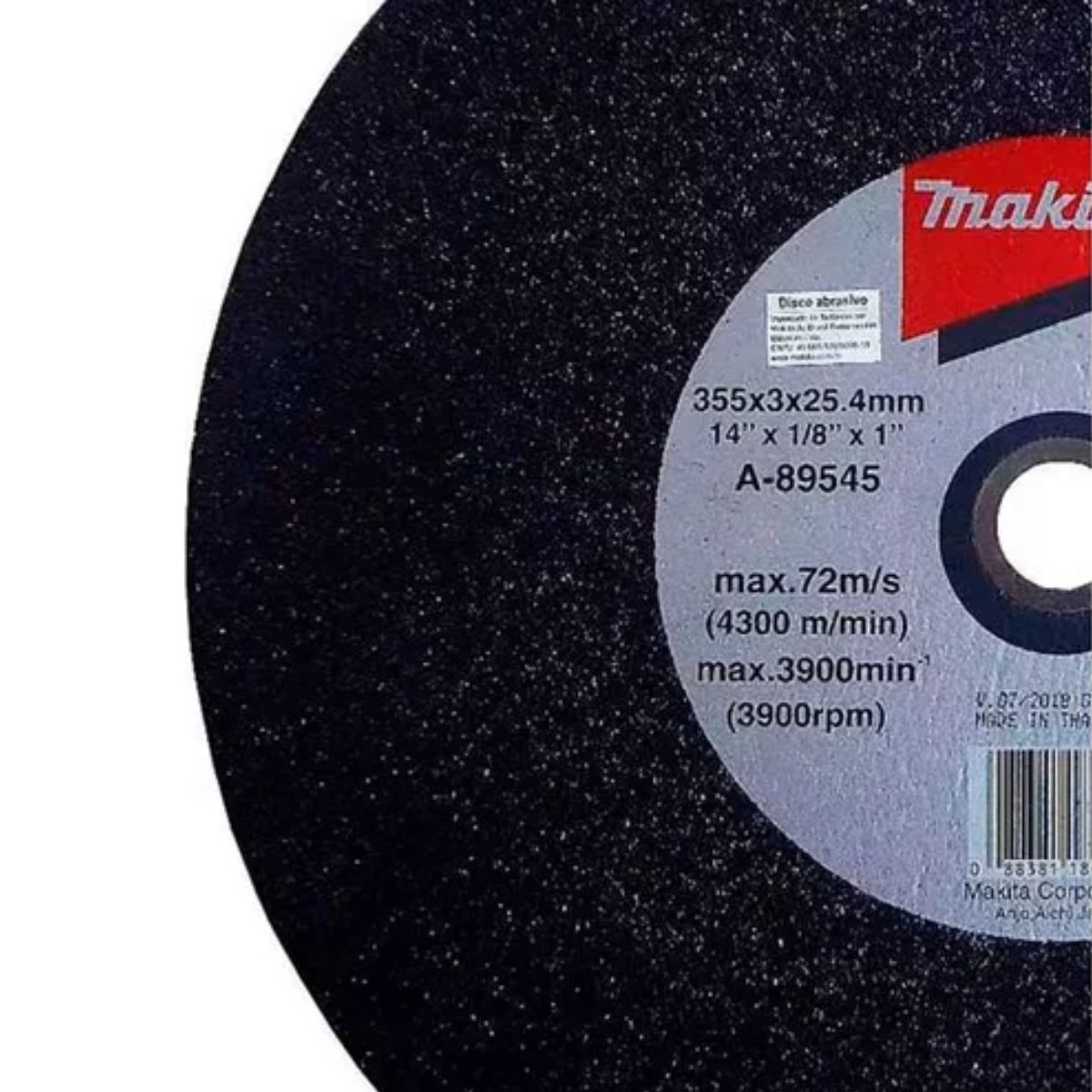 Encontraproduto.com.br - Disco de Corte 14 x 1/8 Pol x 1 Pol. Abrasivo Makita